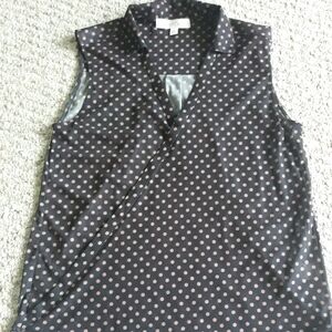 Sheer polka dot top